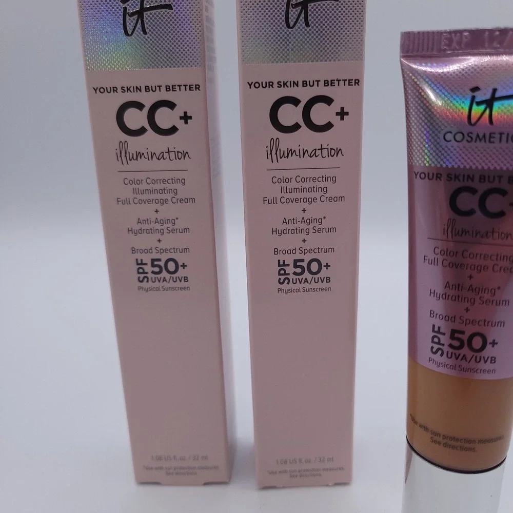 2 x It Cosmetics Your Skin But Better CC Foundation SPF 50 Rich Tone Exp 12/2023